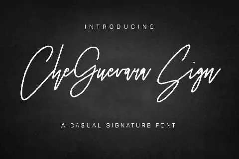 CheGuevara Sign Free Download font