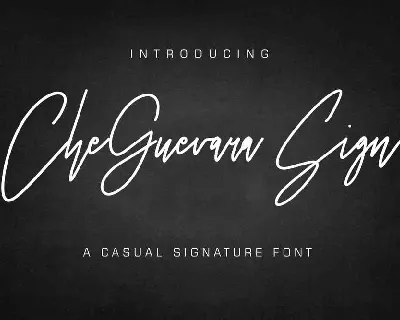 CheGuevara Sign Free Download font