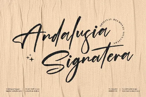 Andalusia Signature font