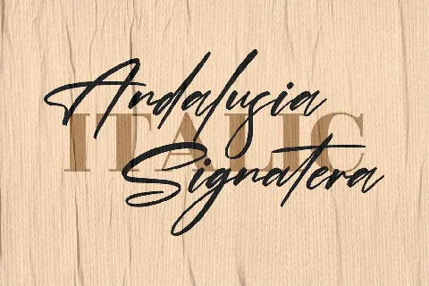 Andalusia Signature font