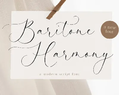 Baritone Harmony font