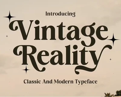 Vintage Reality font