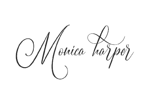 Monica Harper font