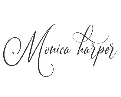 Monica Harper font