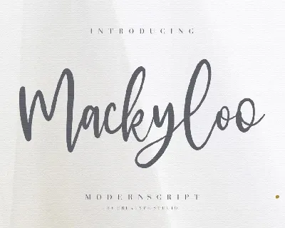 Mackyloo font