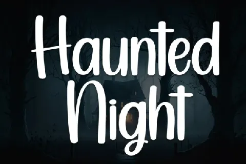 Haunted Night Display font