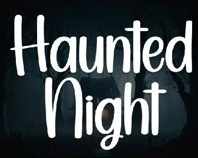 Haunted Night Display font