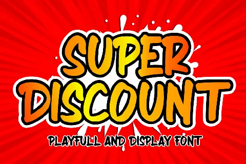 SUPER DISCOUNT font