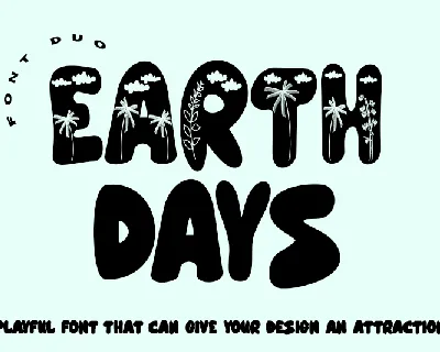 Earth Days - personal use font