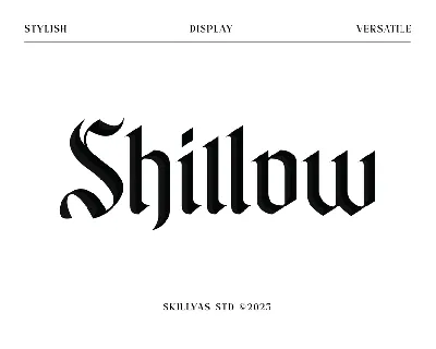 Shillow font