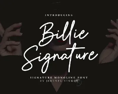 Billie Signature font