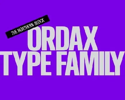 Ordax Family font