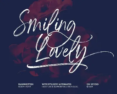 Smiling Lovely font