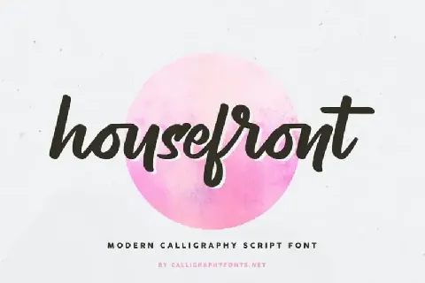 Housefront Script font