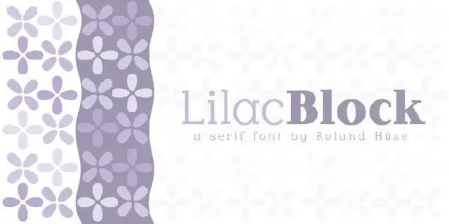 Lilac Block Slab Serif font