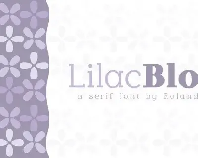 Lilac Block Slab Serif font