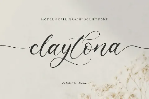 Claytona font