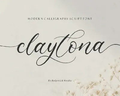 Claytona font