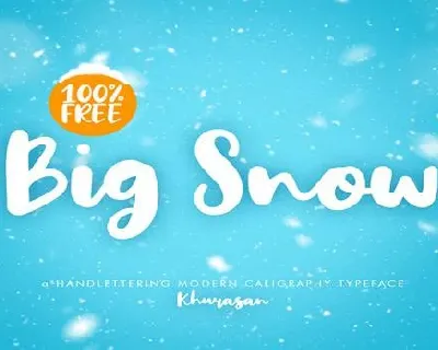 Big Snow font