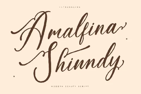 Amalfina Shinndy DEMO VERSION font