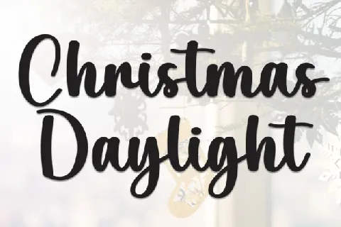 Christmas Daylight Script font