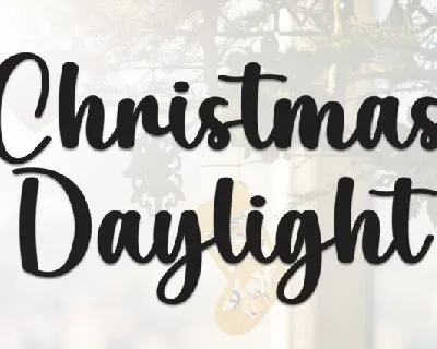 Christmas Daylight Script font