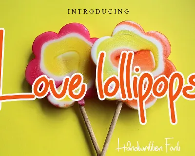 Love Lollipops font