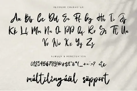 Natural Handwritten - Personal font