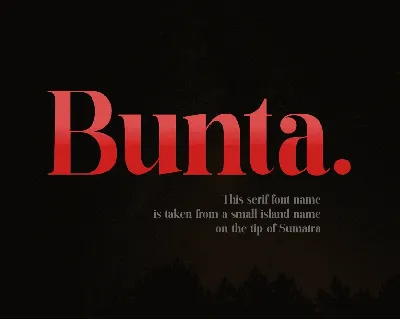 Bunta font