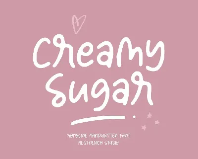 Creamy Sugar font