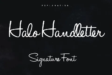 Halo Handletter font