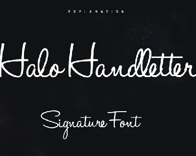 Halo Handletter font