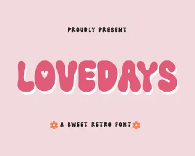 Lovedays Display font