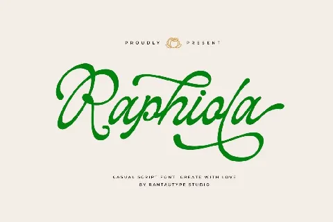 Raphiola font