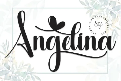 Angelina Script font