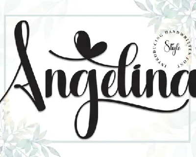 Angelina Script font