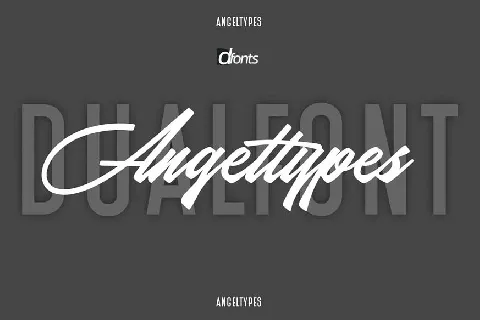 Angel Types Dual font