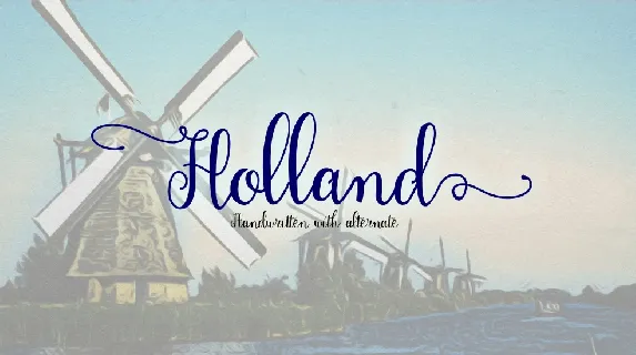 Holland Handwriting Free font