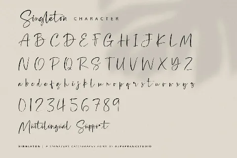 Singleton font