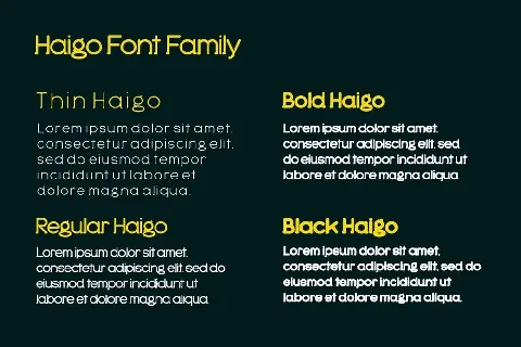 Haigo font