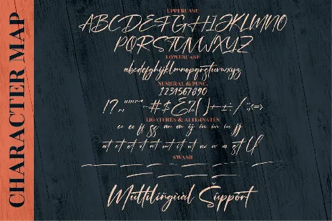 Optimistic Signature font