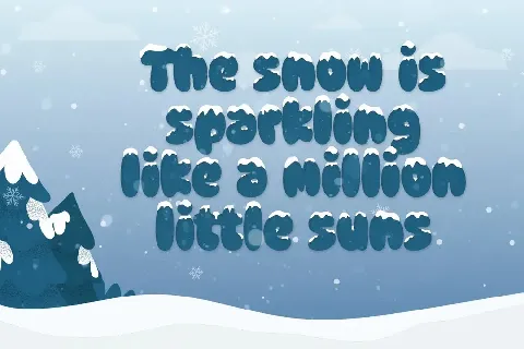 Loving Snow Trial font