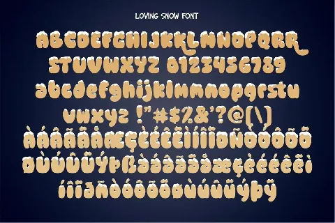 Loving Snow Trial font