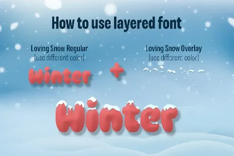 Loving Snow Trial font