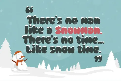 Loving Snow Trial font