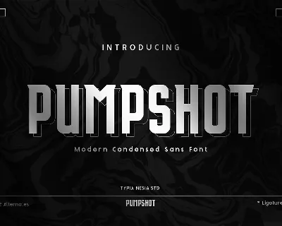 Pumpshot font