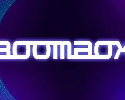 Boombox Display font