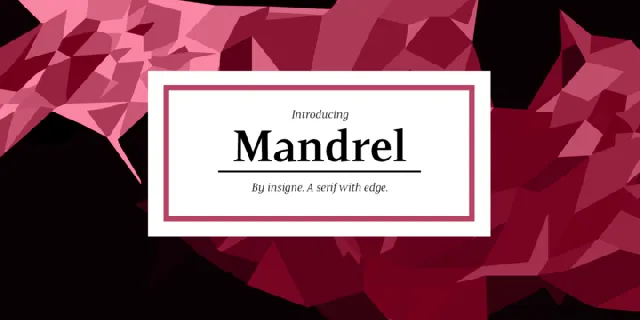 Mandrel Family font