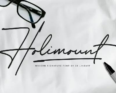 Holimount Handwritten font