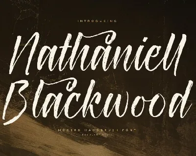 Nathaniell Blackwood DEMO VERSI font